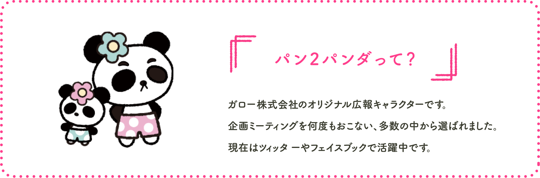 パン2パンダって？